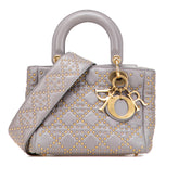 Small Lambskin Cannage Studded Supple Lady Dior